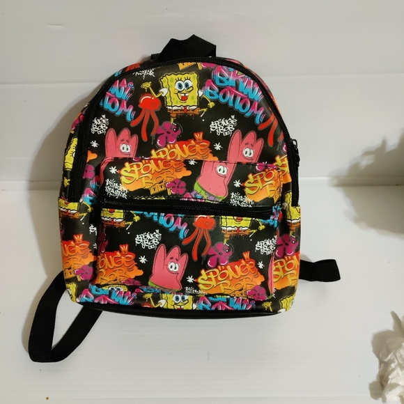 New SpongeBob SquarePants Graffiti Mini Backpack - Picture 1 of 3